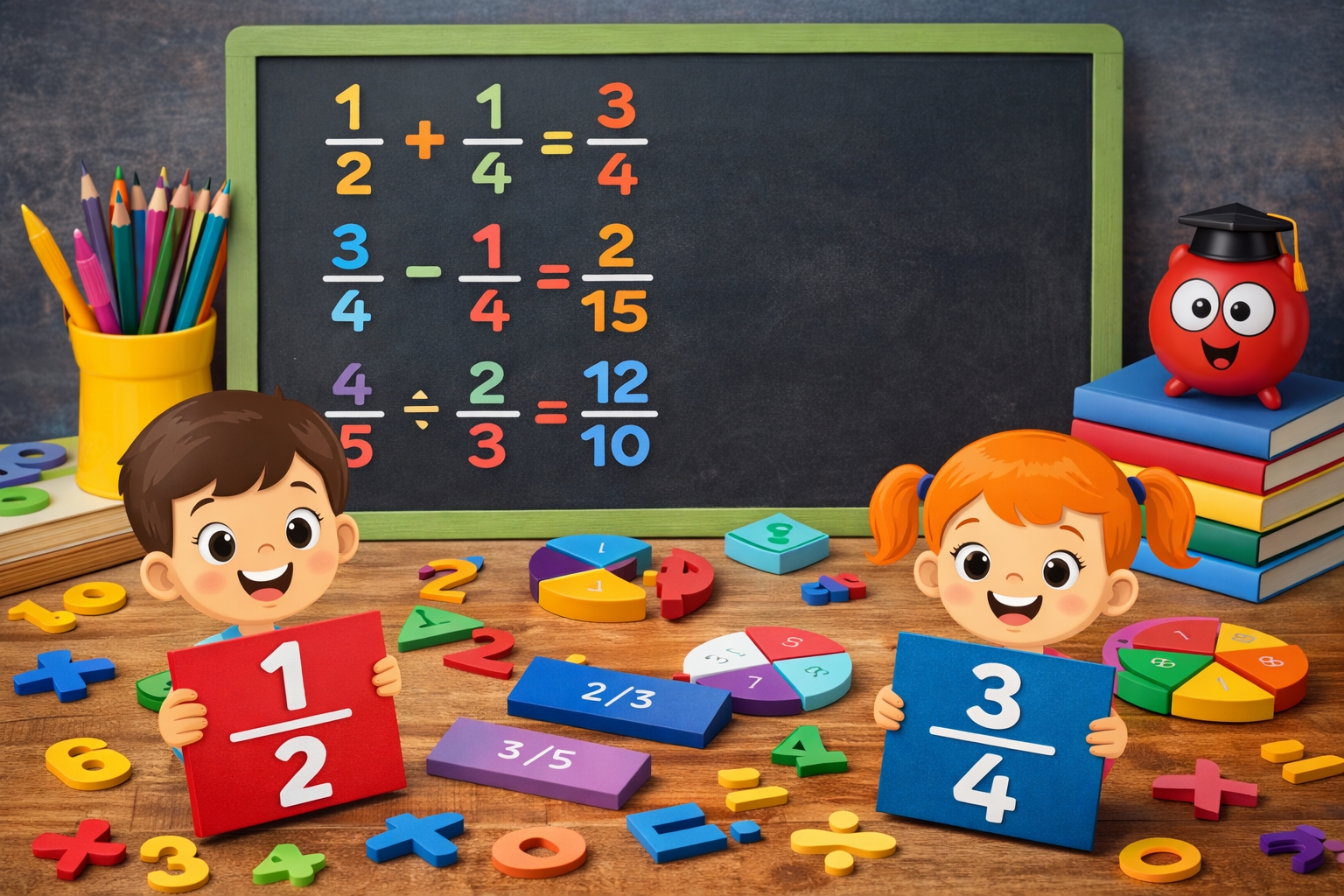 Kesirlerle Dört İşlem: Çocuklar İçin Eğlenceli Yöntemler