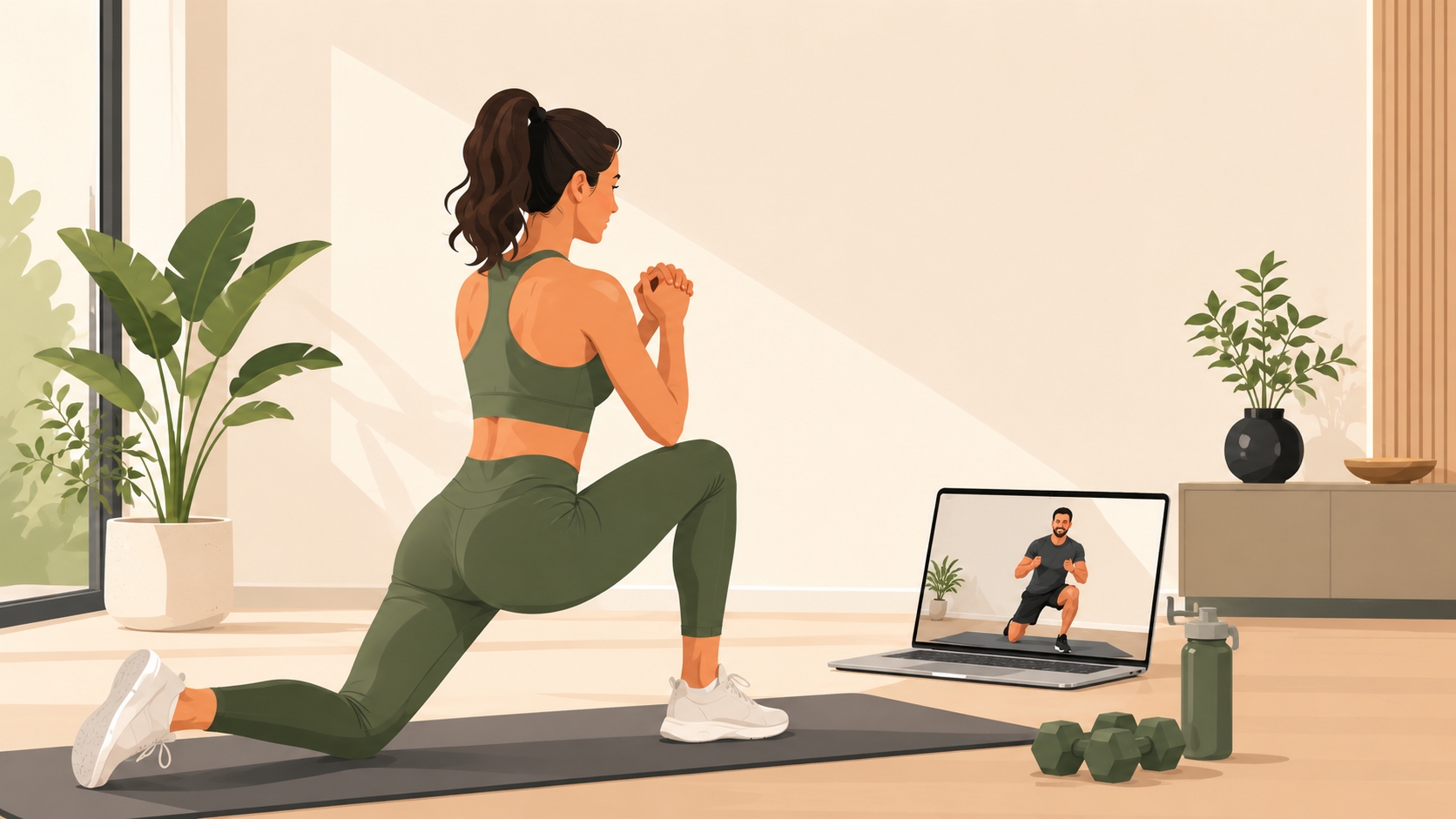 Online Spor Eğitmeni ile Evde Fitness: 2026'nın En Popüler Programları