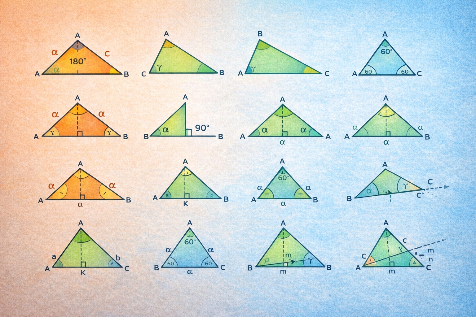 TYT Geometri: Üçgenlerde 12 Temel Kural Tek Sayfada