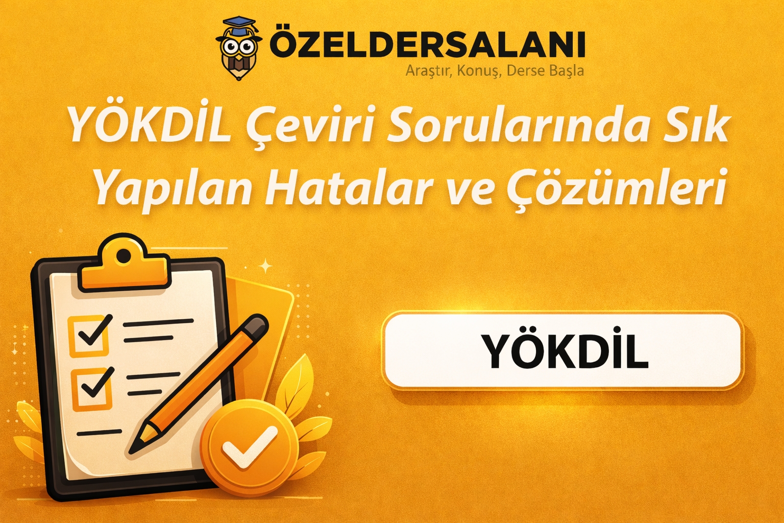 YÖKDİL Çeviri Sorularında Sık Yapılan Hatalar ve Çözümleri