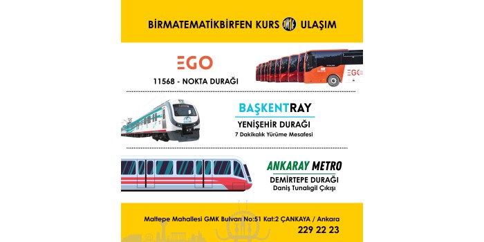 BİRMATEMATİKBİRFEN KURS VE ÖZEL DERS